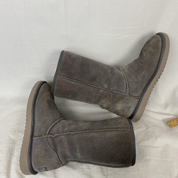 Koolaburra by UGG Boots Womens 7 Gray Suede Victoria Tall Bow 1015875 Sherpa - Picture 8 of 14